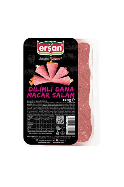 ERŞAN ET Erşan Dana Dilimli Macar Salam 120 gr