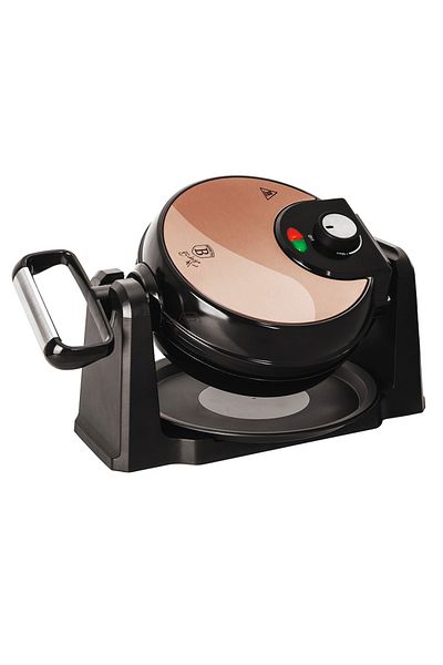Berlinger Rotary waffle maker for 4 waffles with stand Rosegold Metallic Line