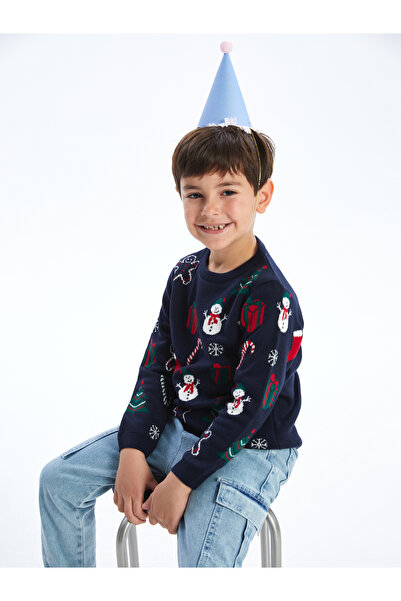LC Waikiki New Year Themed Boys' Sweater