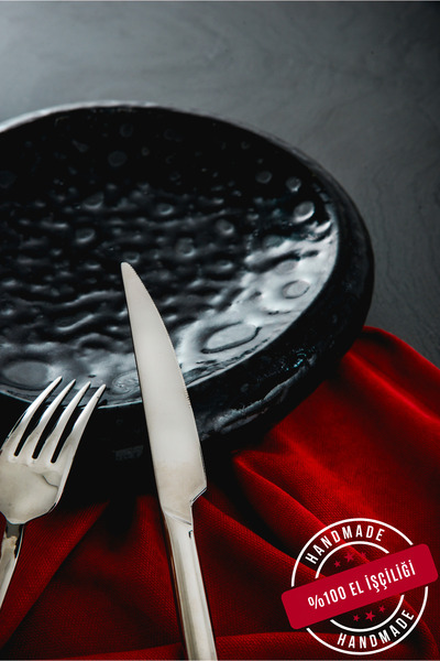 Farika Porselen Kaya Kamer El Dekoru 26 cm Porselen Dekoratif Sunum Tabağı - ...