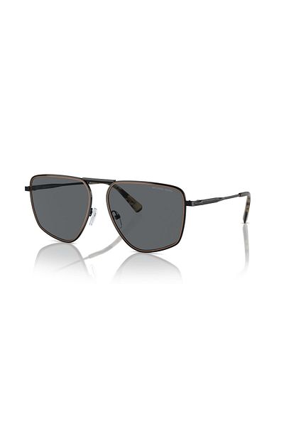 Michael Kors Man Pilot Sunglasses- Mk 1153 - Lense Size:58mm - Shiny Black