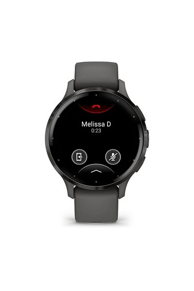 Garmin VENU 3S SLATE STAINLESS STEEL BEZEL WITH PEBBLE GRAY CASE AND SILICONE BAND