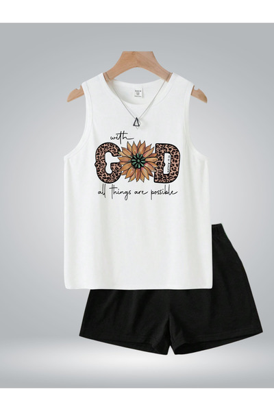 GLOWES Унісекс дитячий комплект шортів з попереднім принтом