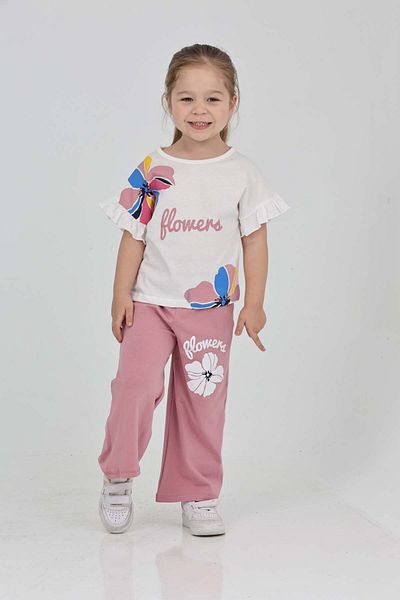 relax kids Flower Printed Girl's Set
