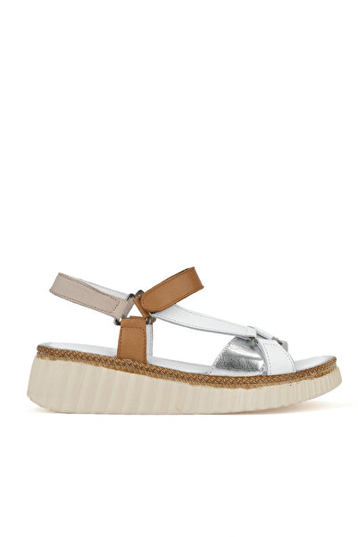 Ziya Білі жіночі сандалі з натуральної шкіри - 1511008Z413