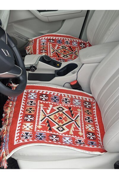 OBAM غطاء مقعد السيارة (ثنائي الجوانب) قابل للغسل (لون أحمر) لسيارات فيات، ري...