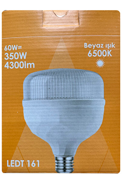 (1 Adet) Osaka 60W (350W) Beyaz Işık E27 Duylu (Kalın Duy) Led Torch Ampul
