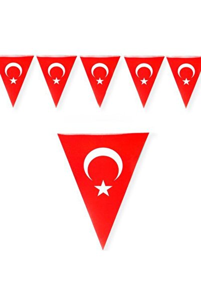 Limmy Türk Bayrağı Ay Yıldız Üçgen ipli Flama Bayrak-1 Adet