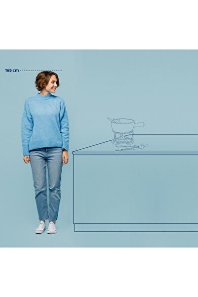 KELA Keck Lang Fondue de branza NATURA ceramica, inox, crom, lemn