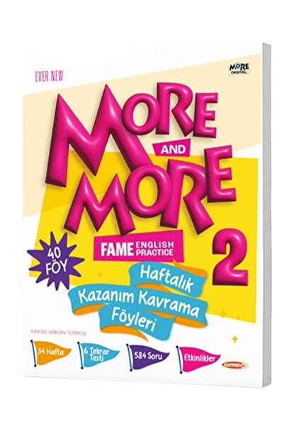 Kurmay Yayınevi More And More 2 Sınıf Haftalık Kazanım Kavrama Föyleri