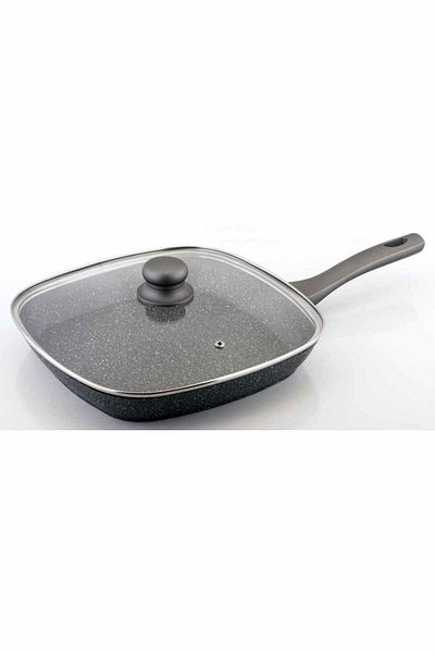 Carl Schmidt Sohn Grill pan with lid and marble surface 28 cm EMDEN