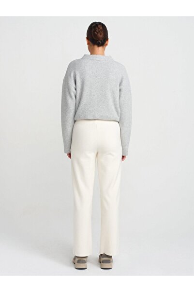 Serpirella Butik High Waist Trousers - 71819 Ecru