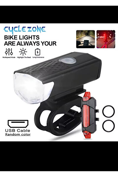 Taled Bisiklet Aydınlatma Seti Fener Ön Arka Far Arka Stop Aydınlatma Işık