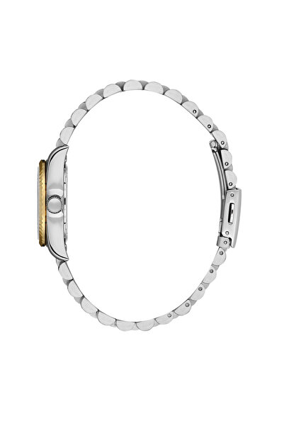 Daniel Klein Dke.1.10802-1 White Dial Gold Color Case Multicolor Cord 3 Atm Battery Women's Wristwatch