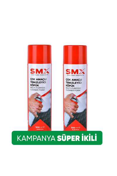 SMX Çok Amaçlı Temizleyici Köpük Sprey 500ml 2 Adet