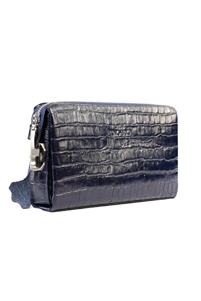 king brich Kingbrich Logo Genuine Leather Coated Unisex Handbag