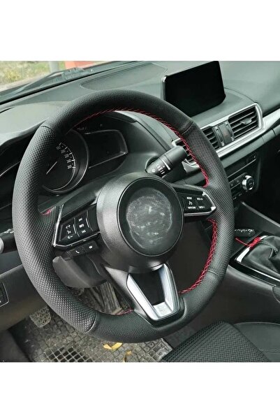 dk direksiyon Kaplamacı Mazda 3 Araca Özel Direksiyon Kılıfı(2017-2019)(AÇIKL...