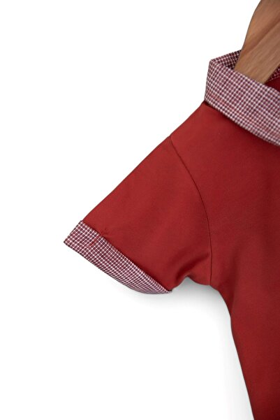 VOY KİDS Baby Boy Summer Polo with Embroidered Plaid Shorts 2 Stylish Sets