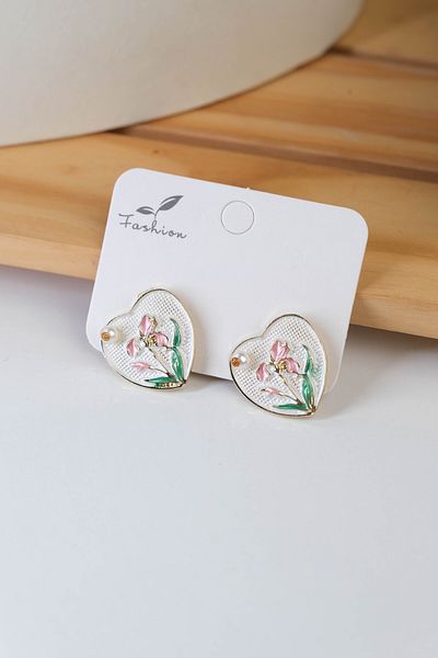 Jack Ferrero Mineli Steel Color Throwaway Earrings