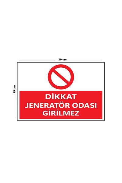 Lucena Metal Attention Generator Room No Entry 15 cm X 20 cm Warning Sign Direction Sign