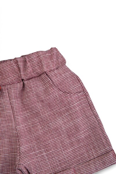 VOY KİDS Baby Boy Summer Polo with Embroidered Plaid Shorts 2 Stylish Sets