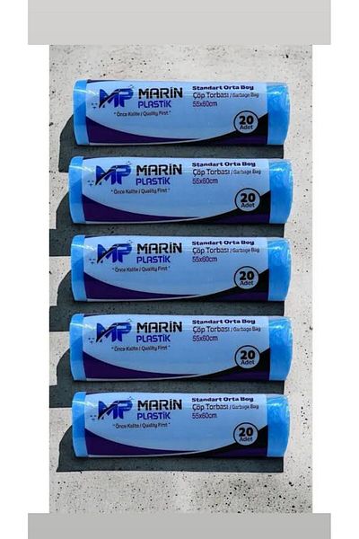 Marin Plastik Marin Medium Size Rubbish Bag 55X60Cm 5 Roll