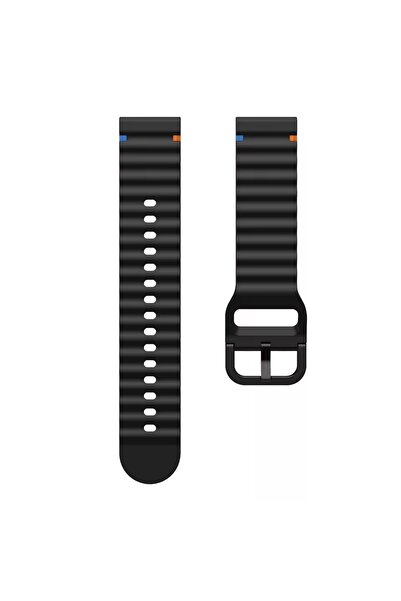 Alstrap Huawei Watch Gt 5/Gt 4/Gt 3 Pro/Gt 3 46mm Uyumlu Dalgalı Tasarım Sili...