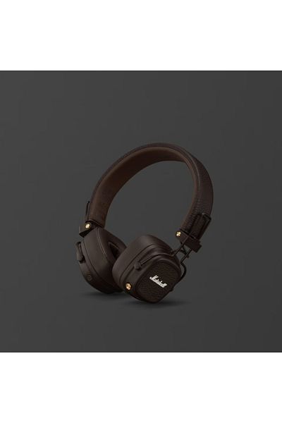 Marshall Marshall Major V Wireless Headphones, 100H Playtime, Wireless Charging – Brown