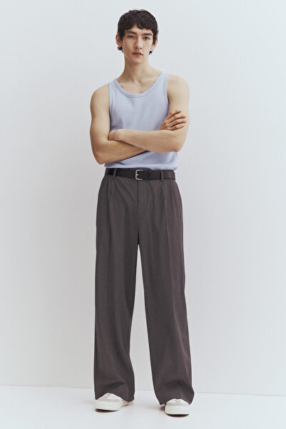 H&M Slim Fit Ribanalı Kolsuz Üst