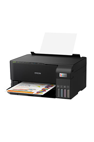 EPSON طابعة EcoTank L3550 المنزلية ذات خزان الحبر، طابعة A4 ملونة عالية السرعة 3 في 1