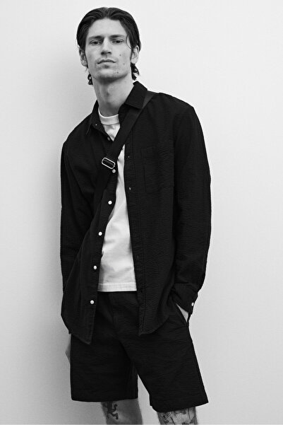 H&M Gofre Şort Relaxed Fit