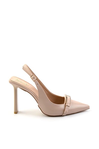 Bambi Bej Kadın Klasik Topuklu Ayakkabı K01209076009