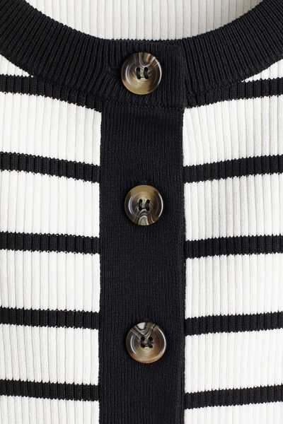 H&M Lastik Örgülü Kısa Hırka