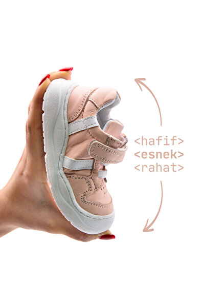 kids A more Toms Hakiki Deri Kız Bebek Günlük Ayakkabı Pembe