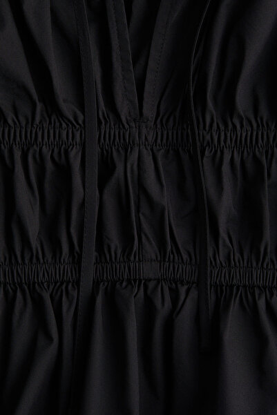 H&M Kabarık Kollu Poplin Bluz