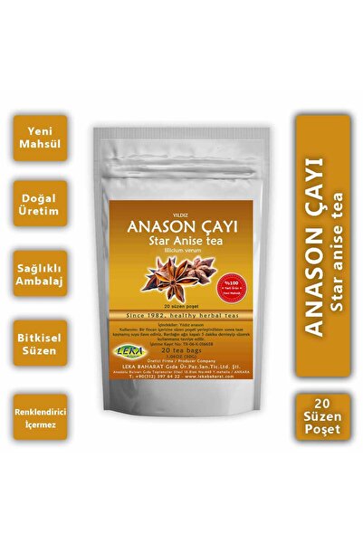 leka baharat Anason Çayı 20x1,5g Süzen Poşet