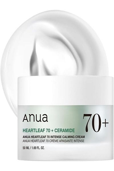 ANUA Heartleaf 70 Calming Cream with Ceramide, Panthenol, Heartleaf Extract - 50ml