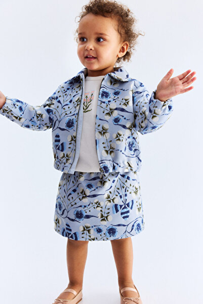 H&M Desenli ve Jakarlı Dokuma Etek