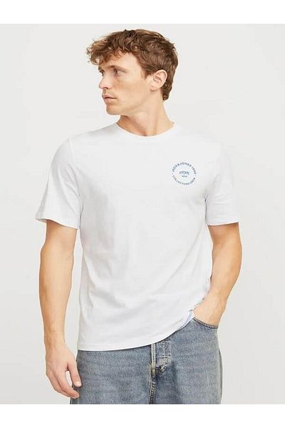Jack & Jones Jjsımon 100% βαμβακερό μπλουζάκι με λογότυπο ανδρικό μπλουζάκι 12269280