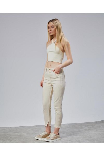 soBasic Pantaloni skinny din lycra cu talie înaltă, extra elastici, blugi S