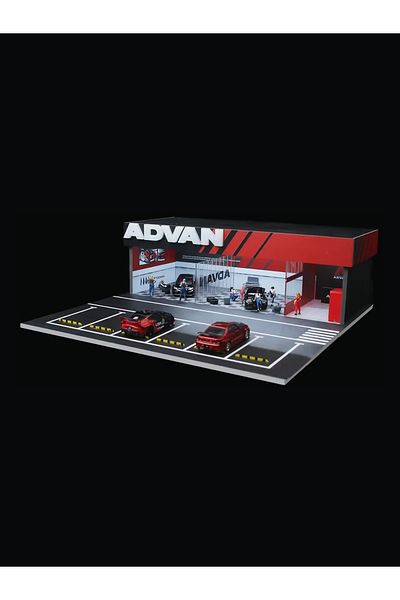 reklambalaj 1:64 Scale Advan Themed Led Light Vehicle Modified Shop Model/Diorama