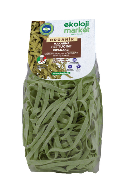 Ekoloji Market Organik Ispanaklı Fettucine 250 gr