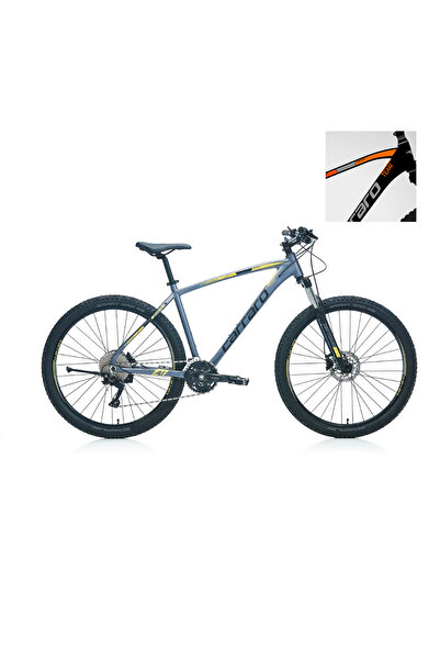 Carraro Daytona 730 27.5 jant Dağ Bisikleti (Mat Siyah Gümüş Turuncu) 48 Kadro