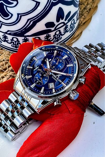 Daniel Klein All Functions Active Original New Season Men's Steel Watch Bracelet Gift