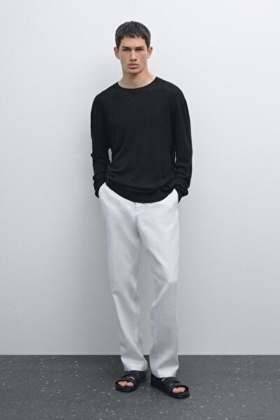 Massimo Dutti %100 keten regular fit pantolon