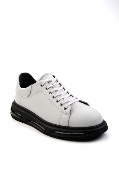 Bambi White Leather Men's Sneaker E01080120903