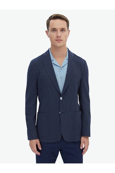 Kip Striped Modern Fit Jacket