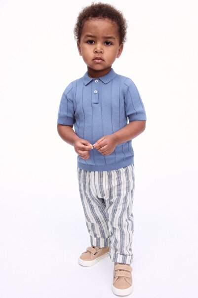 H&M Keten Karışımlı Jogger Pantolon