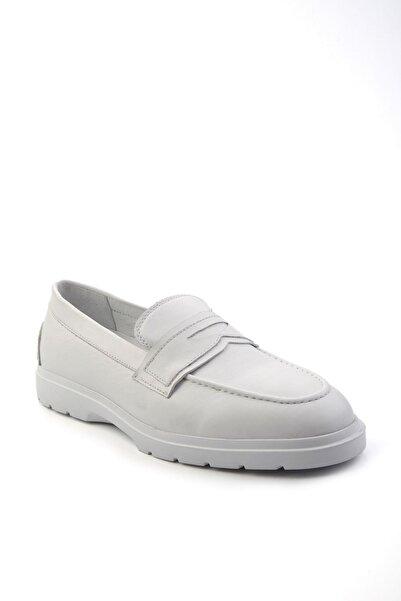 Bambi Beyaz Leather Erkek Casual Ayakkabı E01087113103