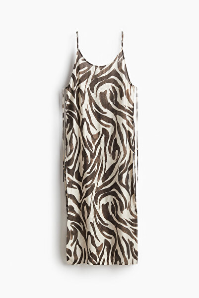 H&M Arkası Derin Yuvarlak Kesimli Plaj Elbisesi